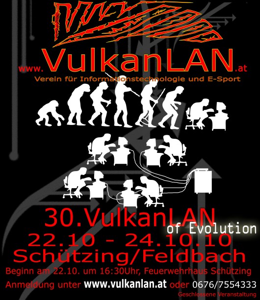 VulkanLAN Info Plakat