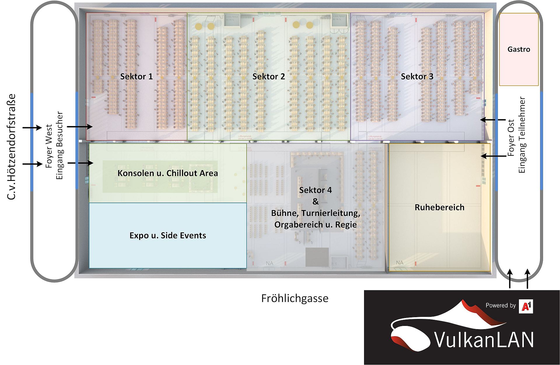 Messe Graz Halle A Sitzplanuebersicht 2020