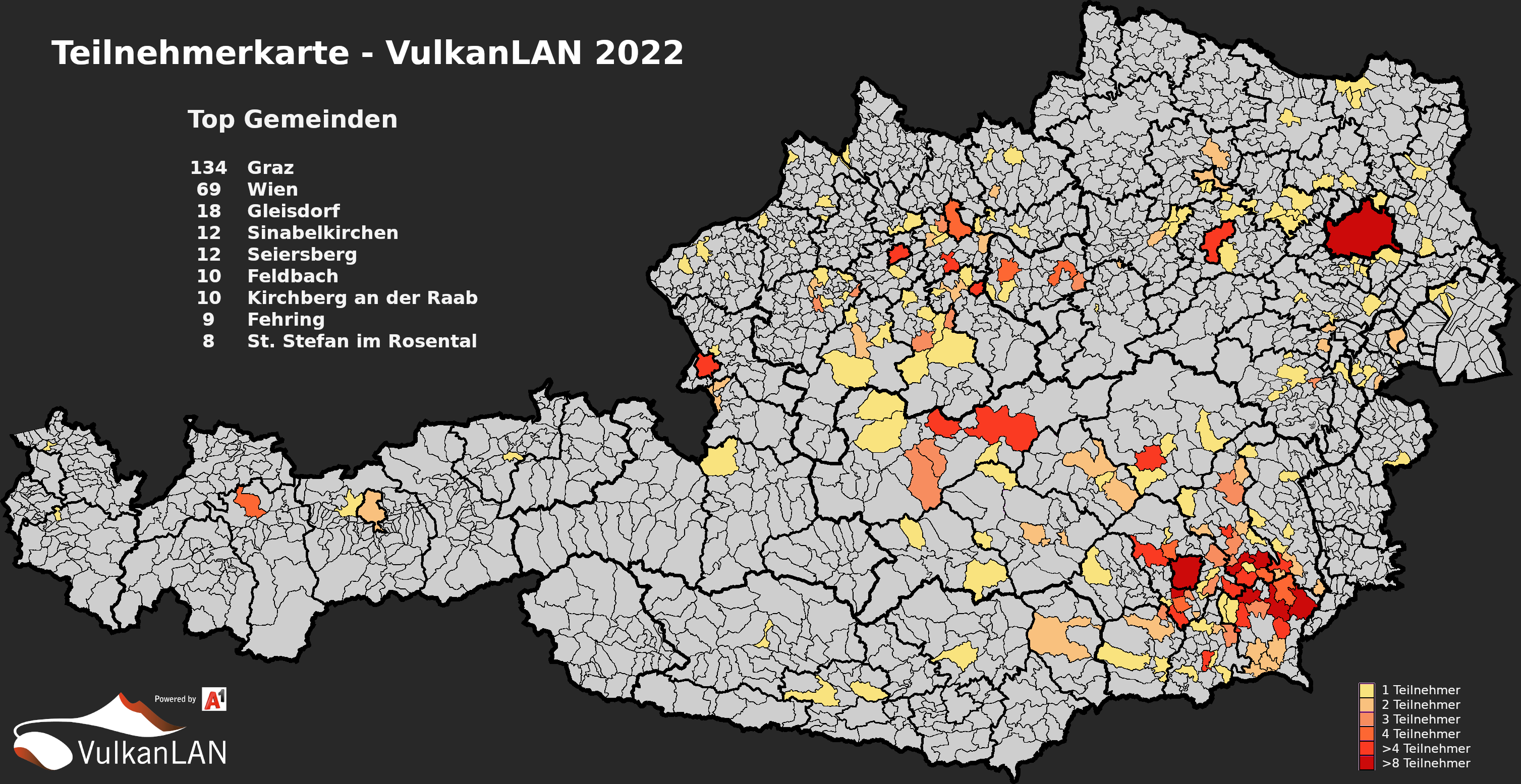 Gemeinden Österreich VulkanLAN2022