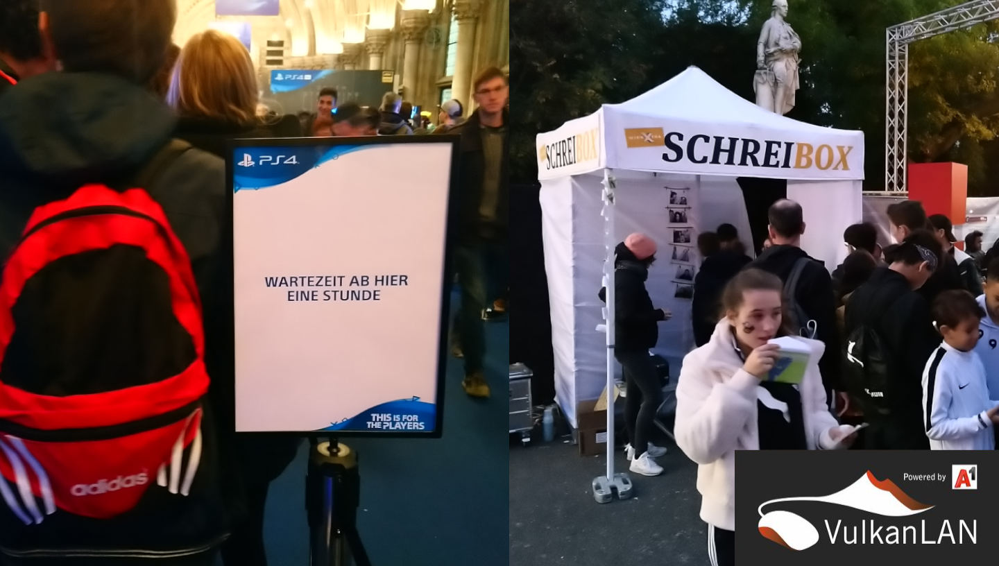 Anstellen bitte