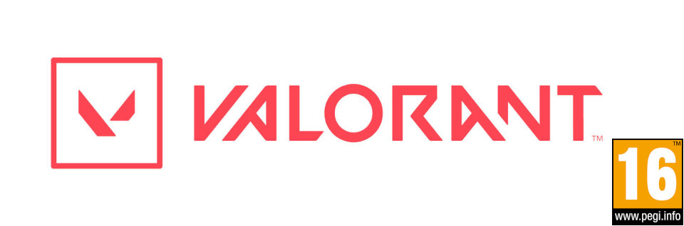 logo valorant with PEGI